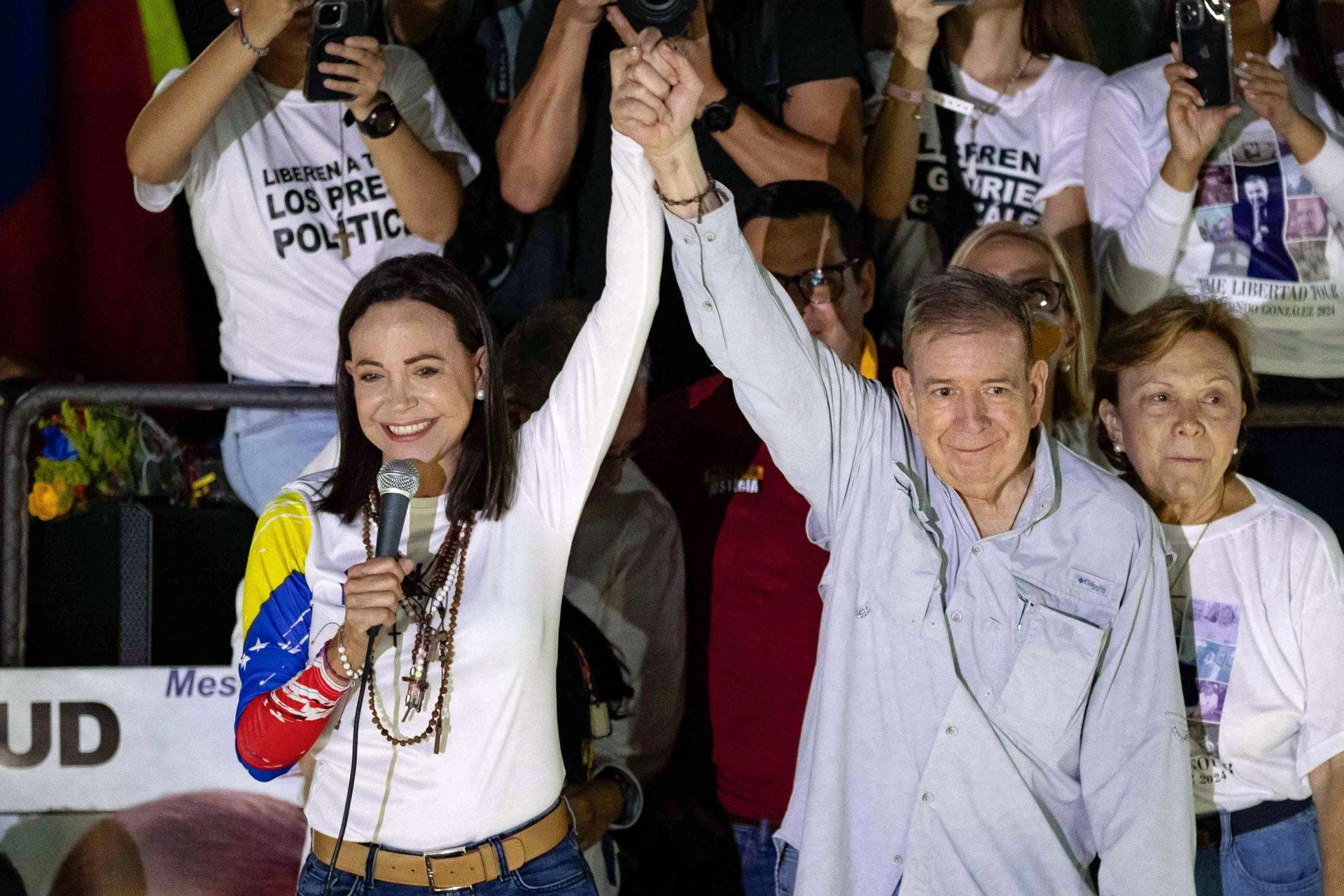 Machado y González Urrutia dicen que en 2026 se consolidará "la libertad" de Venezuela