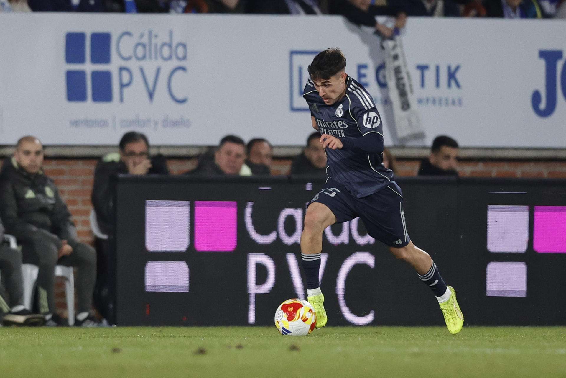 El defensa del Real Madrid, David Jiménez, en el estadio de El Prado de Talaveraen foto de archivo de Manu Reino. EFE