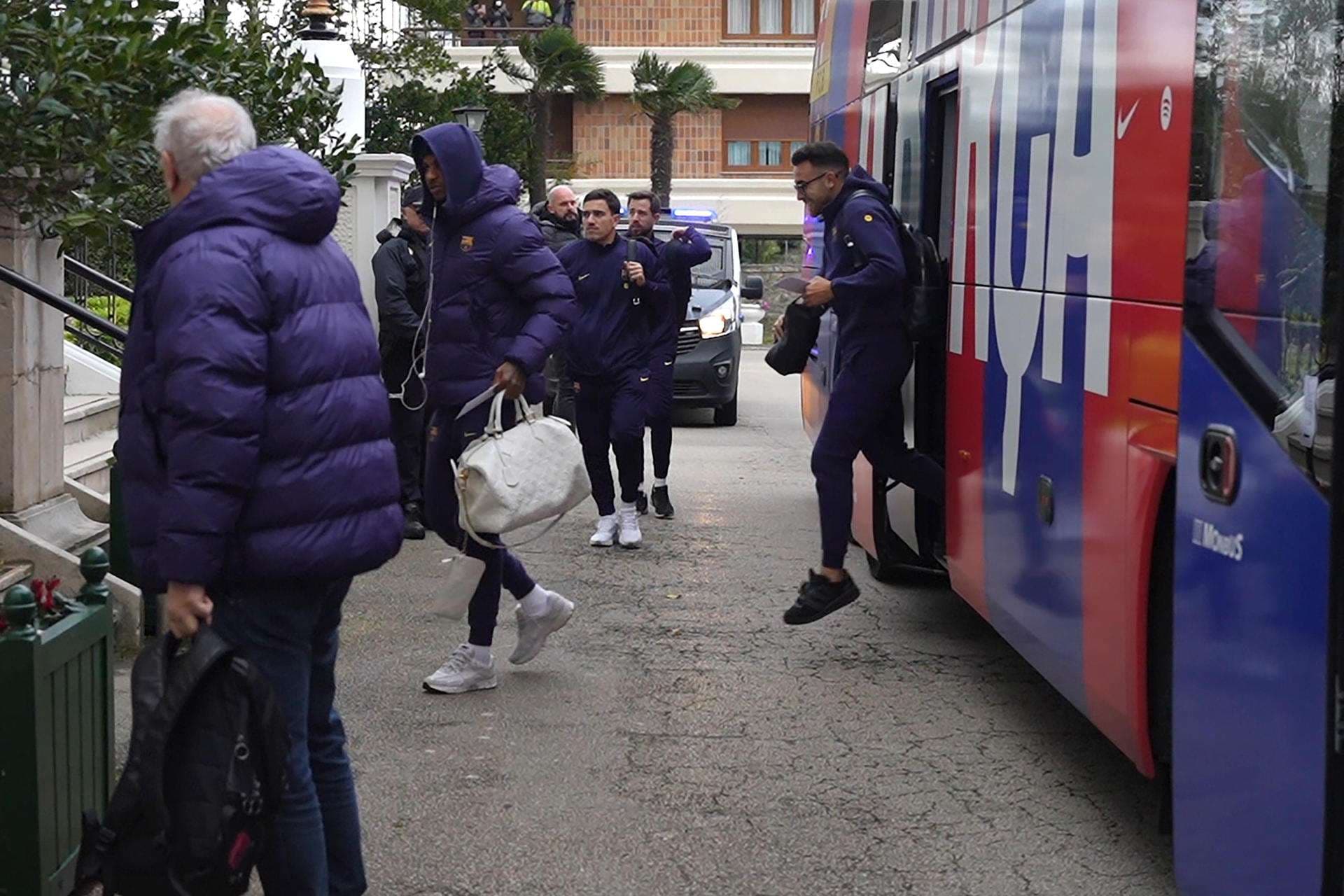 El Barcelona ya descansa en Santander