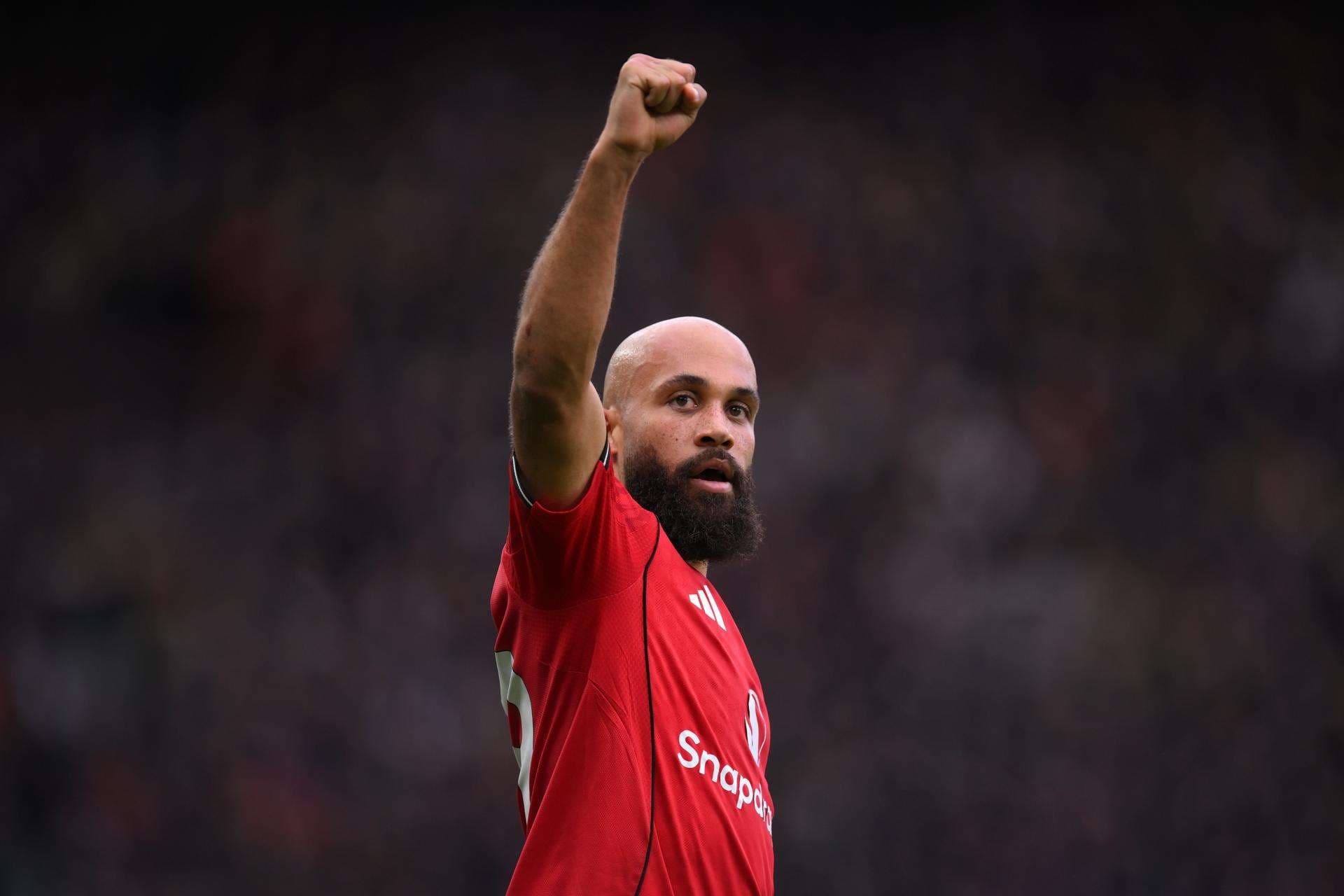 El jugador del Manchester United Bryan Mbeumo durante el partido de la Premier League que han jugado Manchester United y Manchester City, en Manchester, Reino Unido. EFE/EPA/GARY OAKLEY