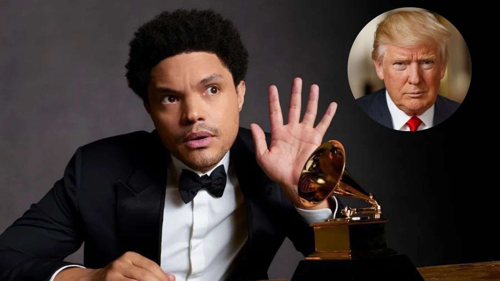 Trump amenaza con demanda tras chiste incómodo en los Grammy