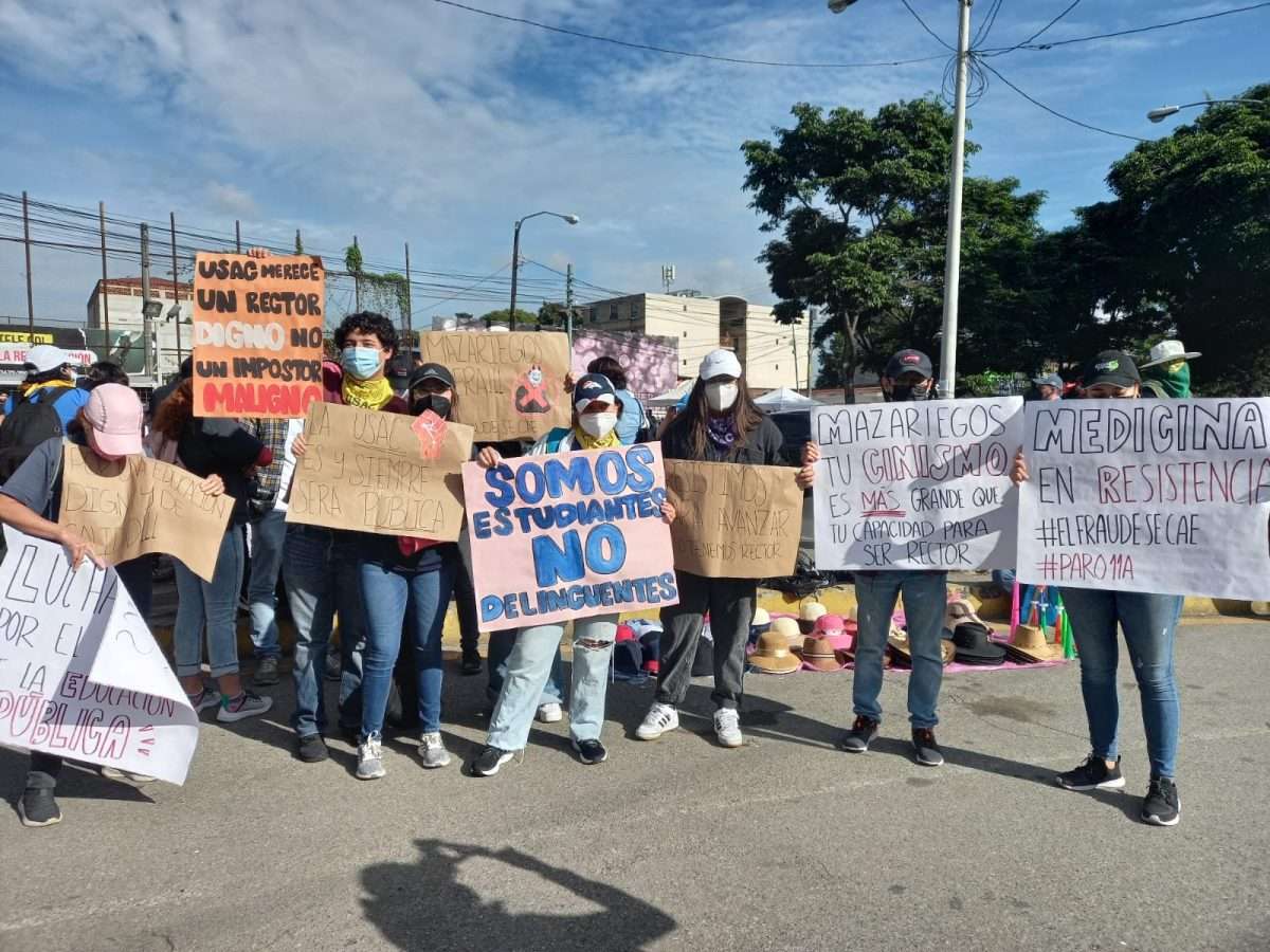 Estudiantes USAC Manisfestación Corrupción