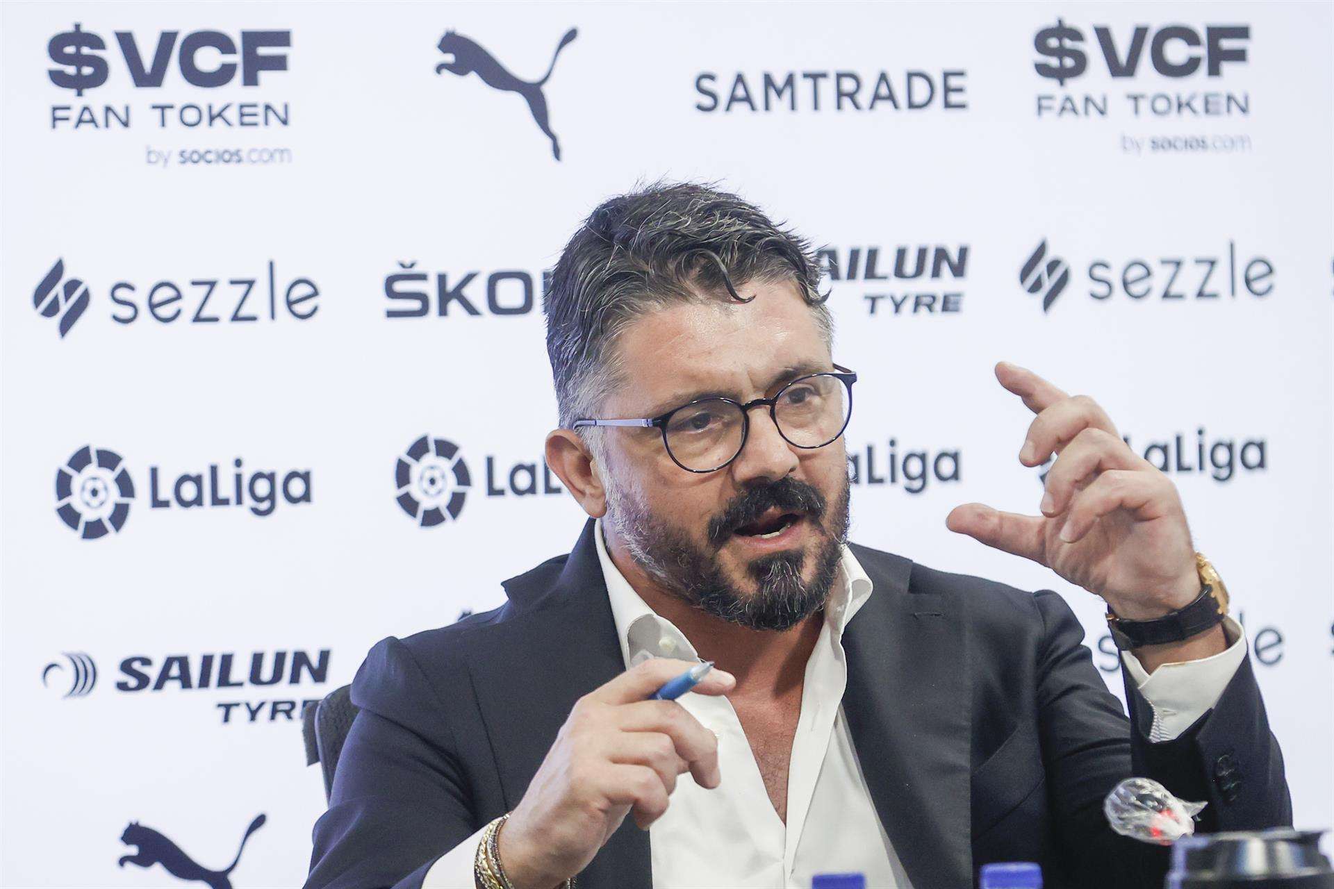 El entrenador del Valencia CF, Gennaro Gattuso, en una imagen de archivo. EFE/ Kai Forsterling