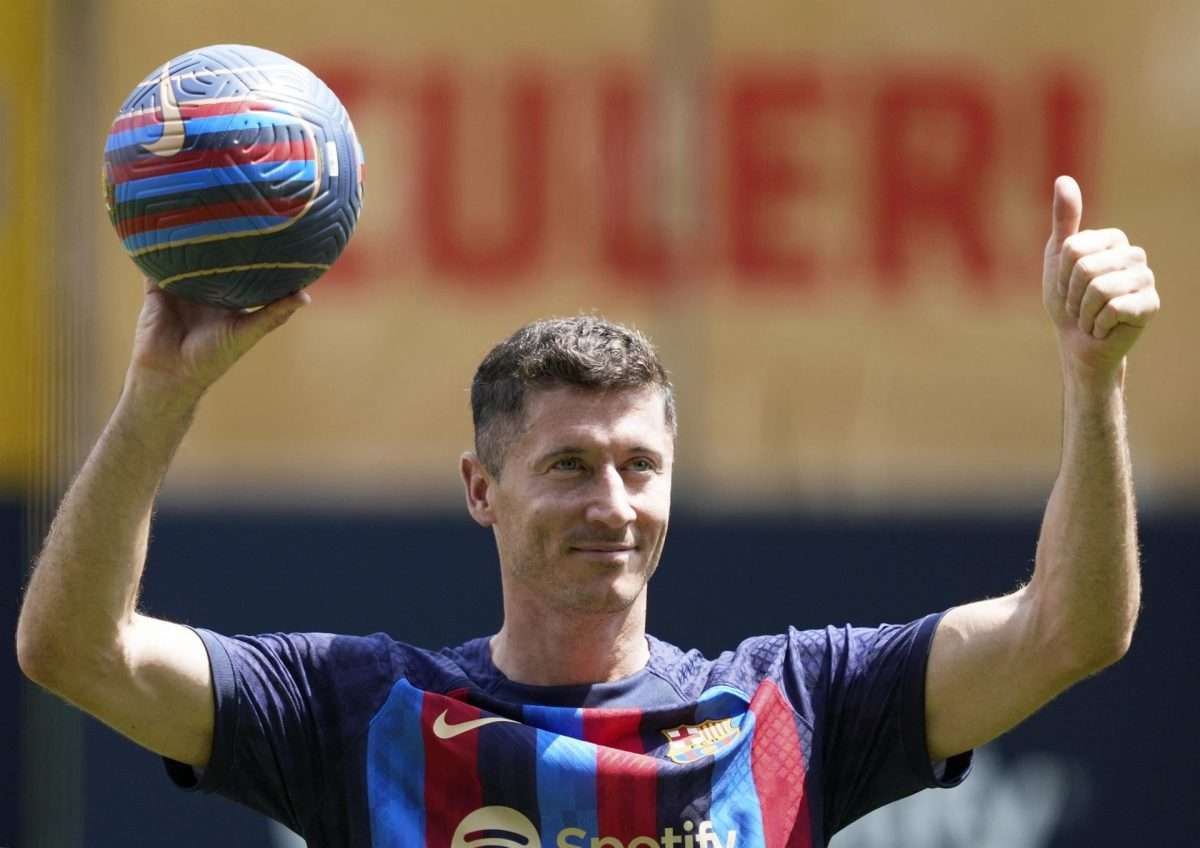 Robert Lewandowski, fichado por el Barcelona, en una foto de archivo. EFE/Alejandro Garcia