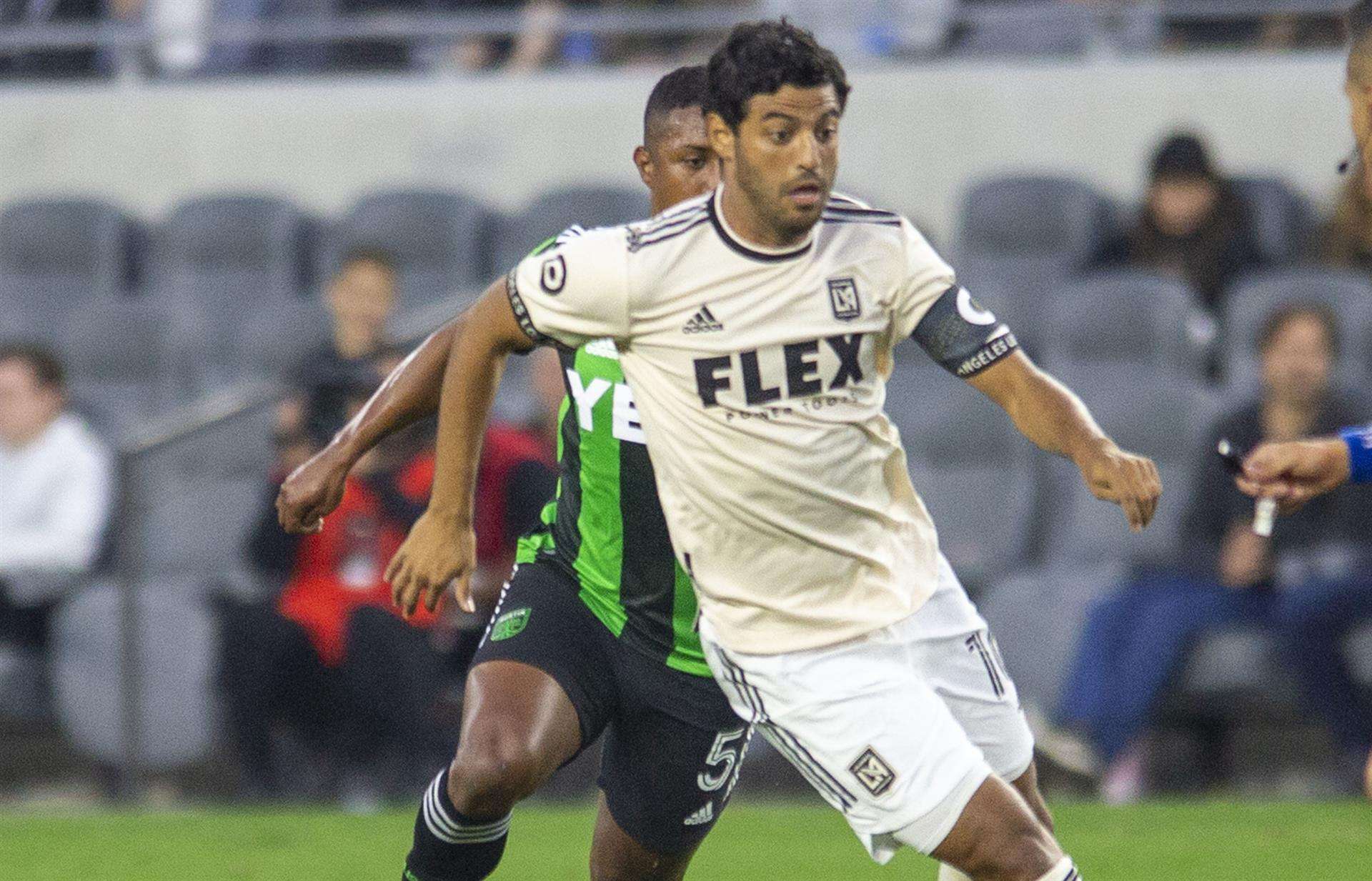 El jugador de Los Angeles Football Club Carlos Vela, en una fotografía de archivo. EFE/ Armando Arorizo