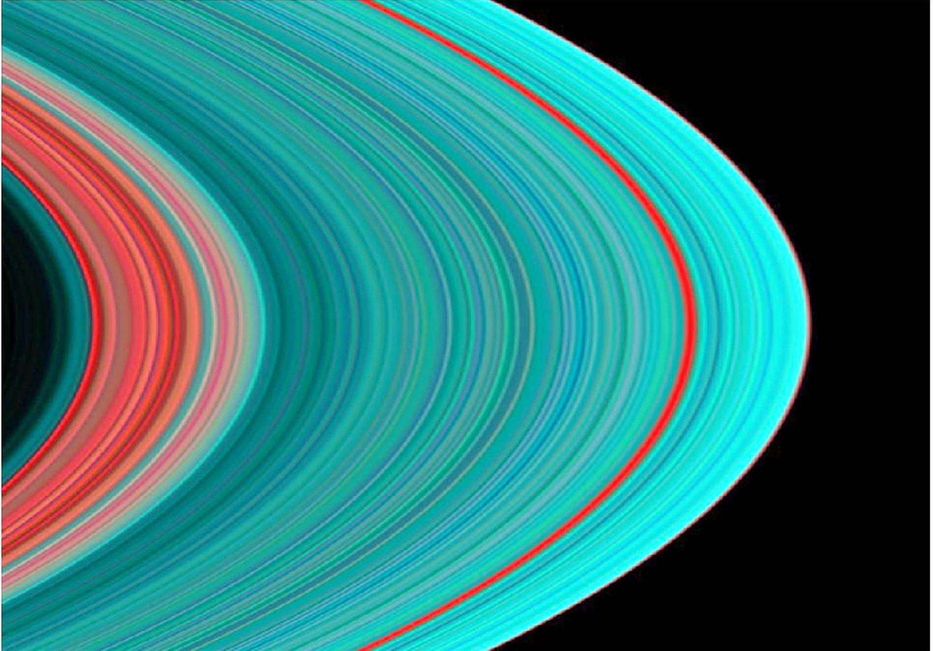 Imagen de archivo que muestra uno de los anillos de Saturno durante la misión Cassini. EPA