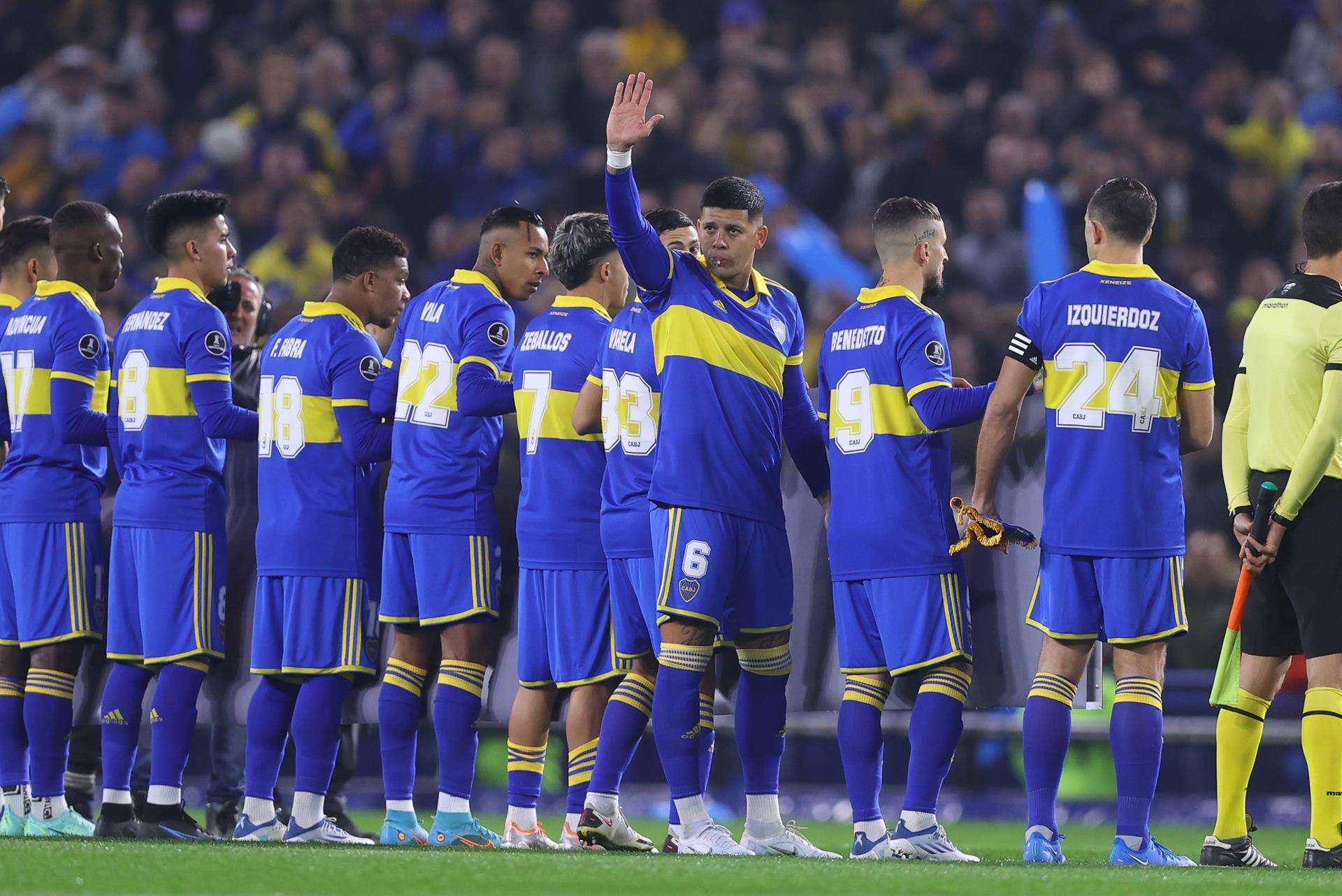 Jugadores de Boca Juniors, en una fotografía de archivo. EFE/ Juan Ignacio Roncoroni