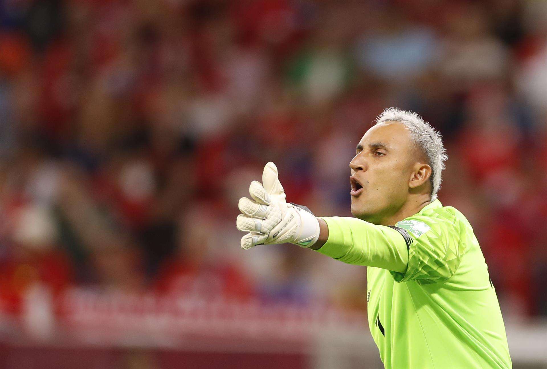 En la imagen el portero costarricense Keylor Navas . EFE/ Alberto Estévez
