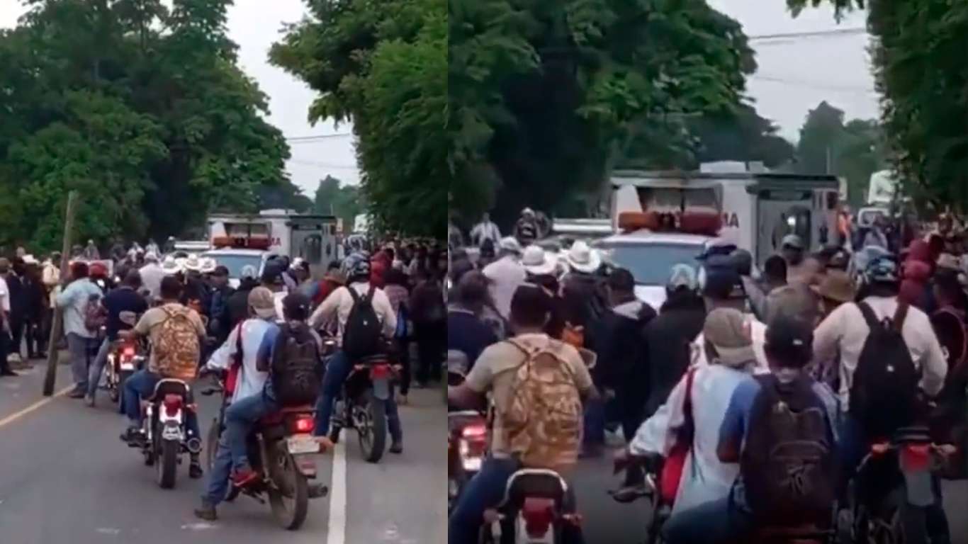 VIDEO | Bomberos denuncian que veteranos de guerra no dejaron pasar ambulancias con heridos