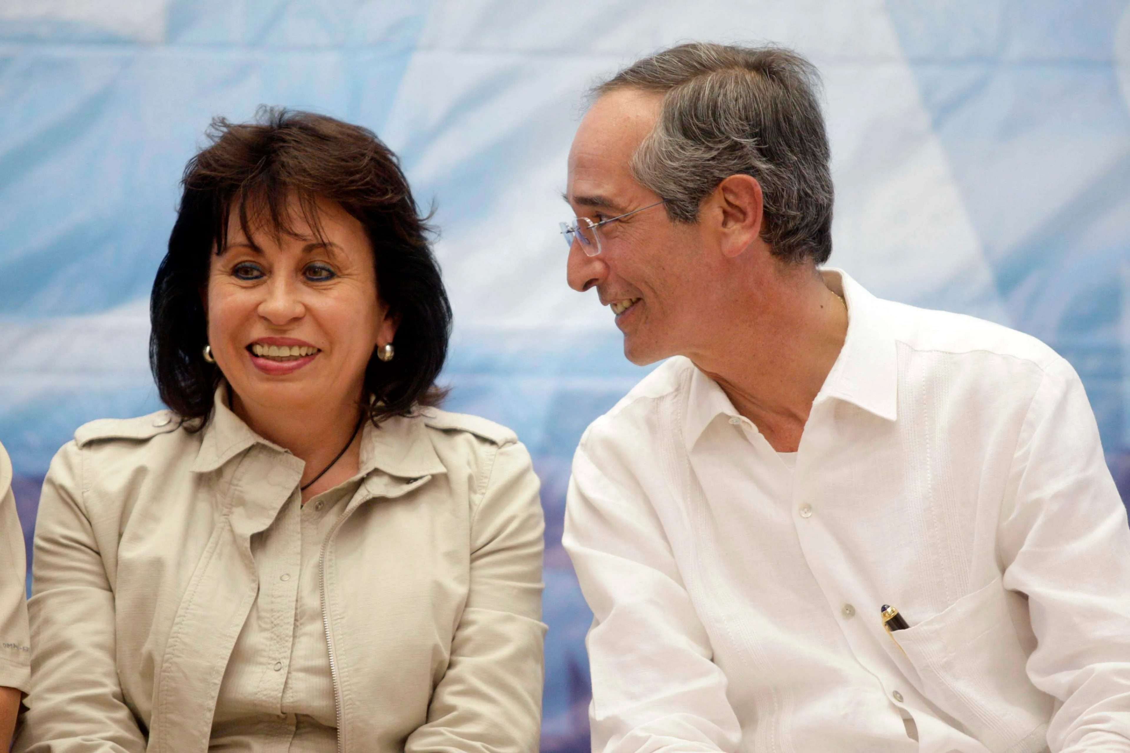 Sandra Torres y Álvaro Colom