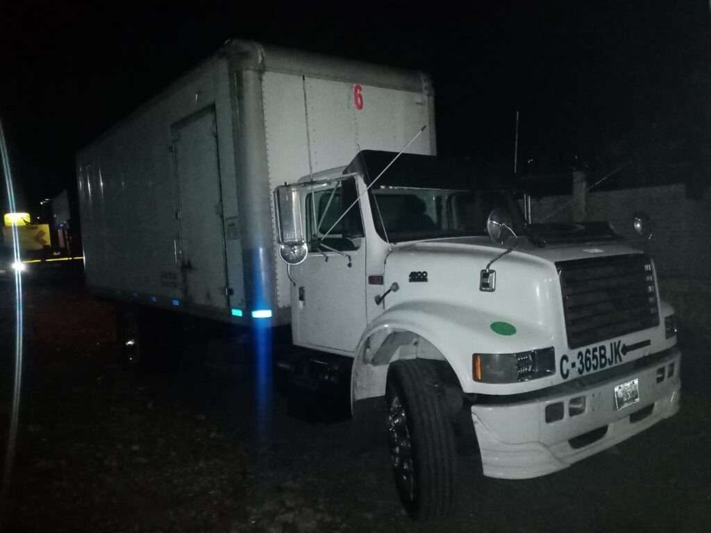 camión robado cinco detenidos