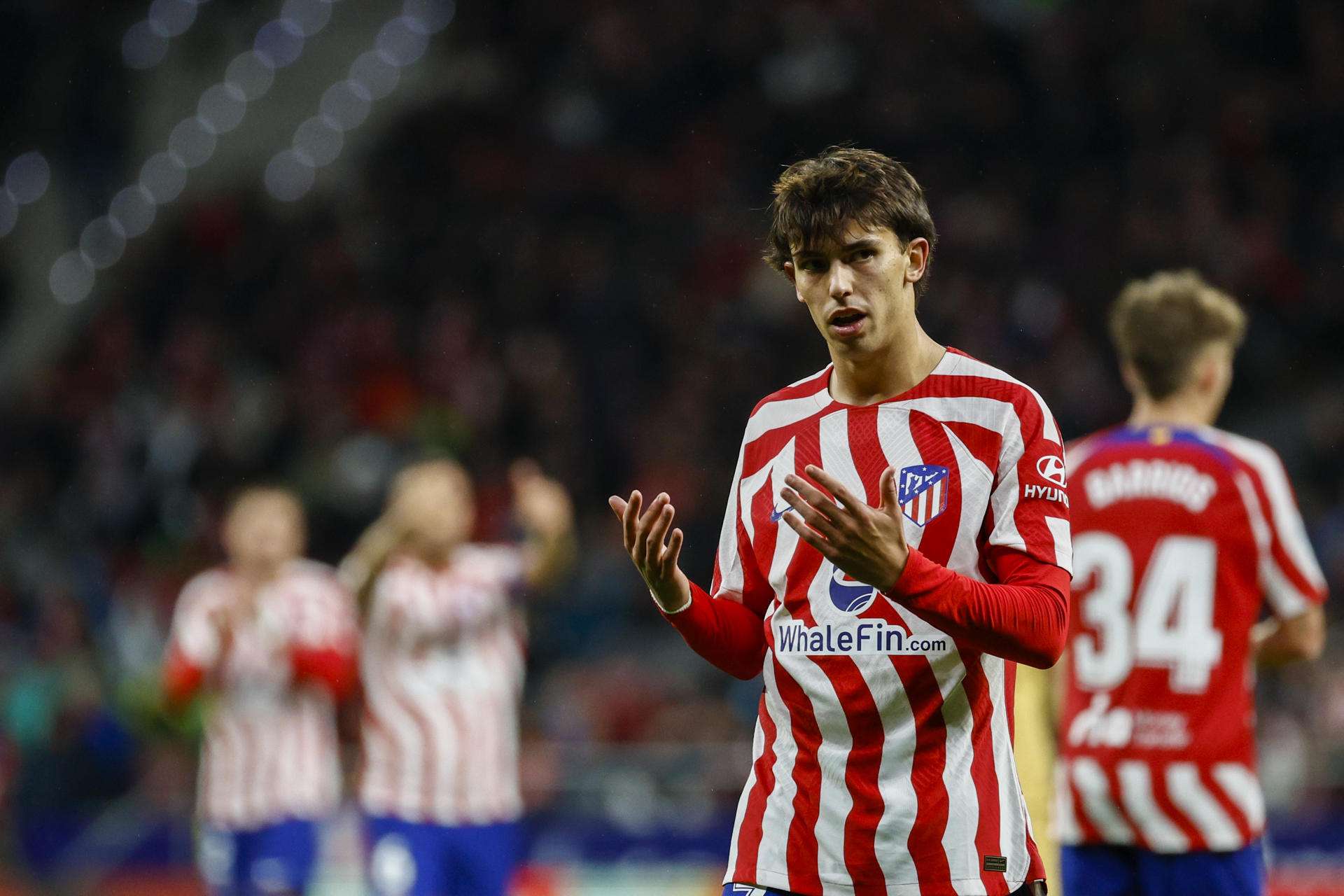 El delantero portugués del Atlétio de Madrid Joao Félix. EFE / Rodrigo Jimenez