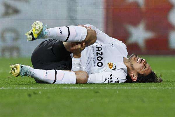 El delantero del Valencia, el uruguayo Edinson Cavani, en una foto de archivo. EFE/Biel Aliño