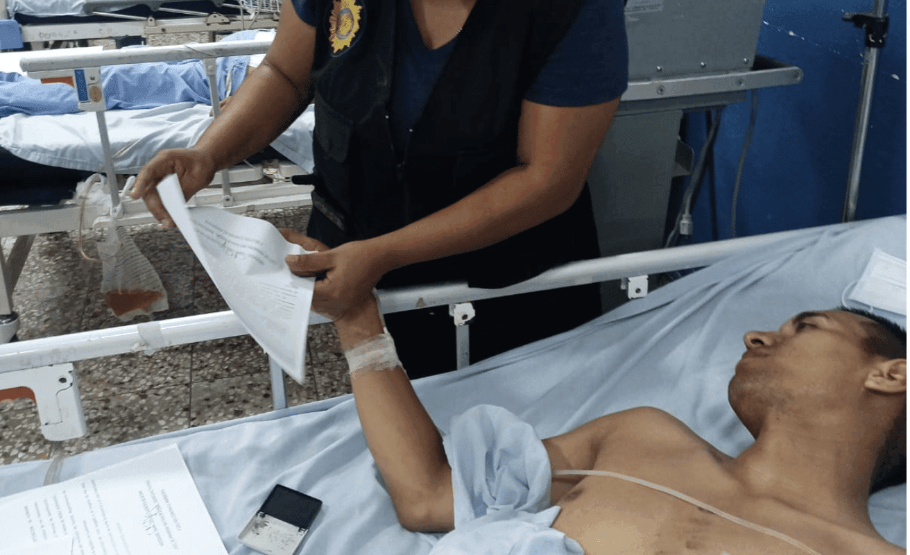 Delincuente capturado tras el enfrentamiento en Retalhuleu es notificado por tres casos