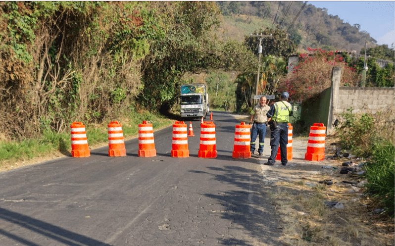 Cierre total por recapeo en Circunvalación al Lago de Amatitlán