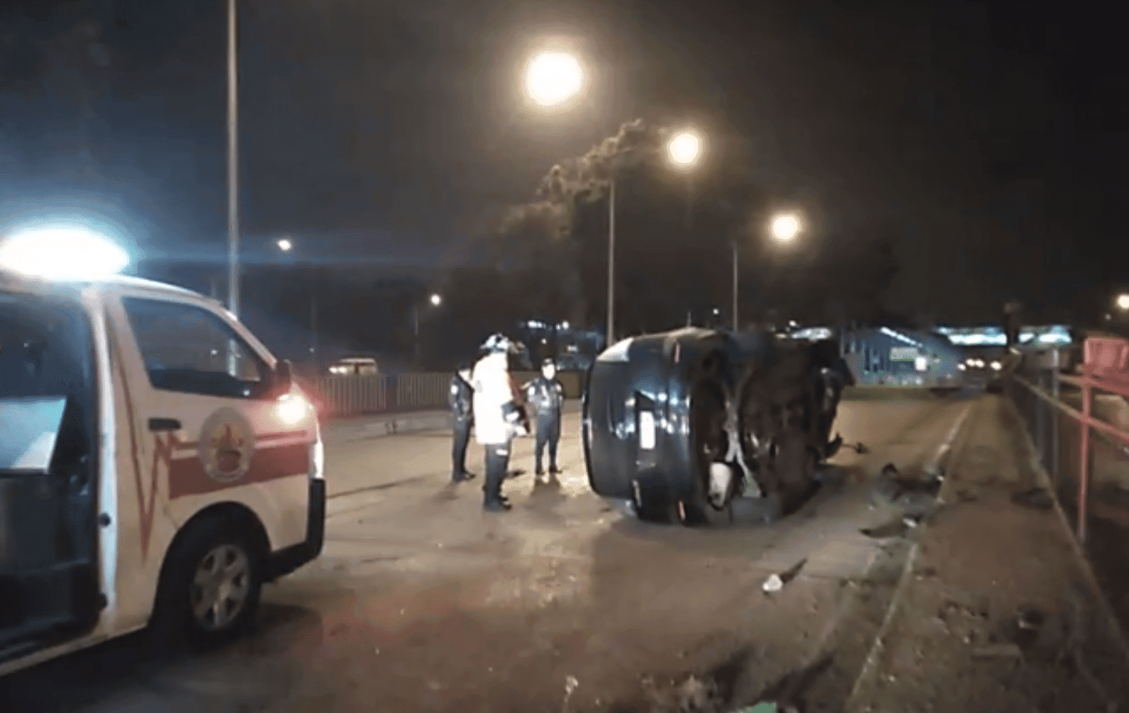 Se accidenta cuando usaba la vía exclusiva del Transmetro.