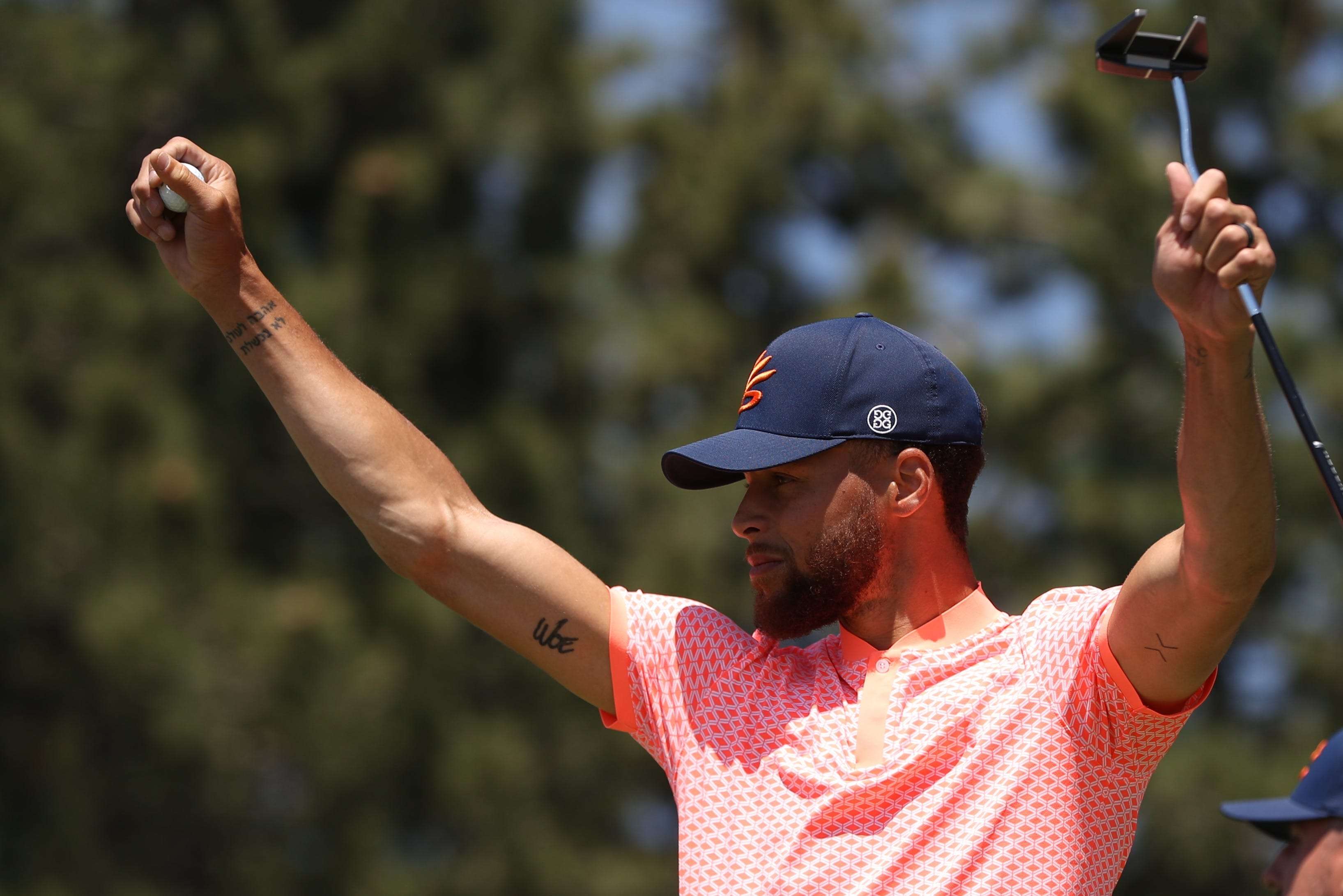 El día que Stephen Curry demostró su habilidad para jugar golf