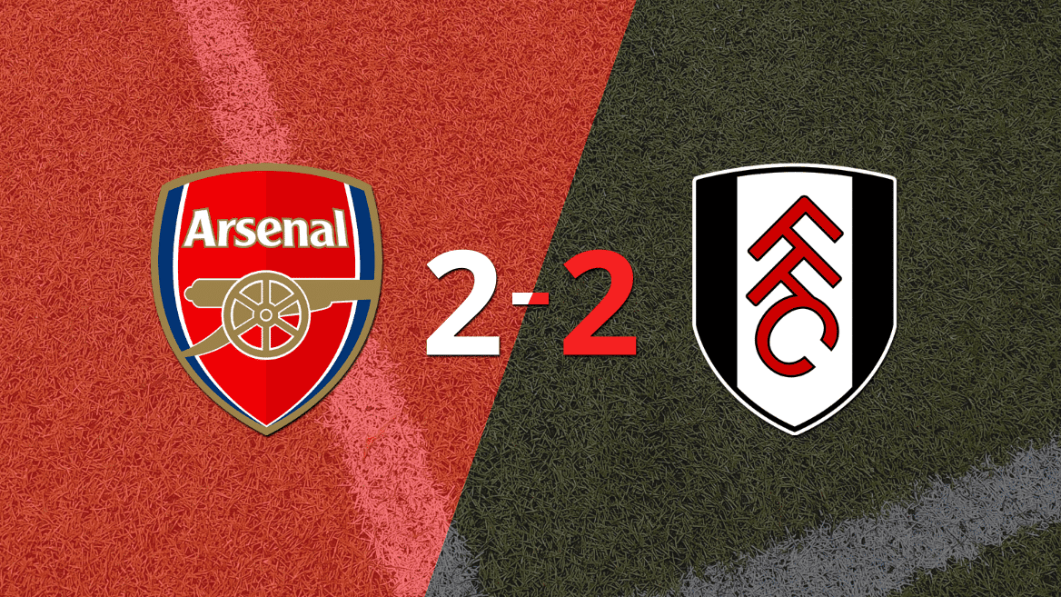 Arsenal empató 2-2 en casa con Fulham