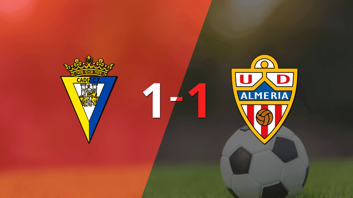 Empate a uno entre Cádiz y Almería