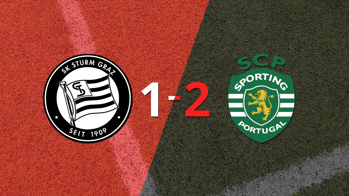 Sporting Lisboa sacó el triunfo 2-1 en su visita a Sturm Graz
