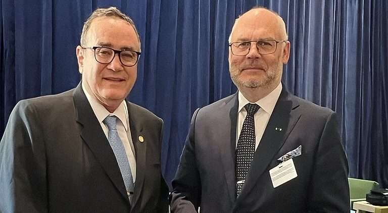 Alejadro Giammattei se reunió con el mandatario de Estonia