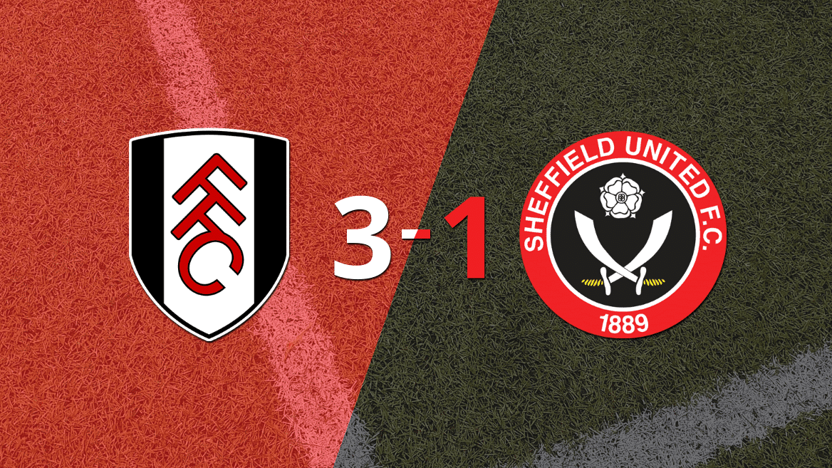 Fulham superó por 3-1 a Sheffield United como local