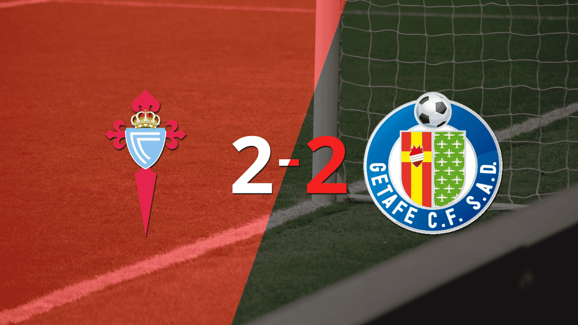 Vibrante 2-2 entre Celta y Getafe