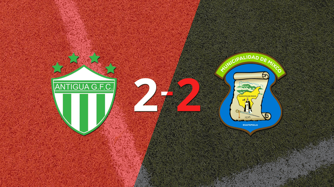Esteban Garcia firma un doblete en el empate en 2 entre Mixco y Antigua GFC