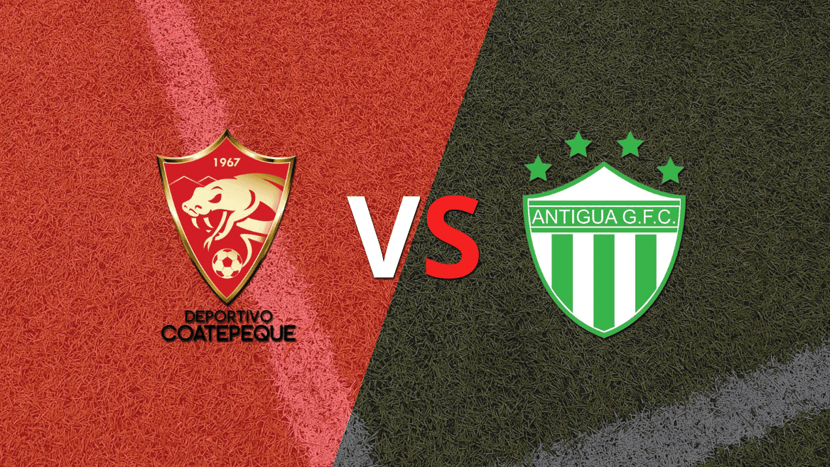 El segundo tiempo comienza sin goles entre Dep. Coatepeque y Antigua GFC