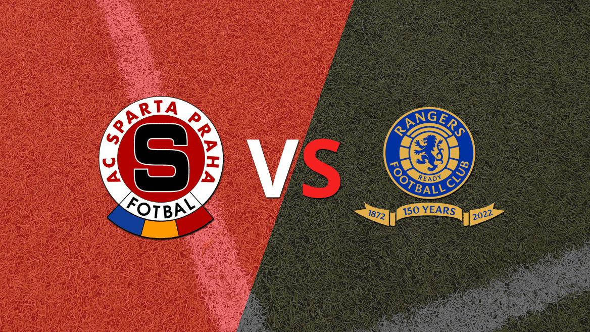 El segundo tiempo comienza sin goles entre Sparta Praga y Rangers