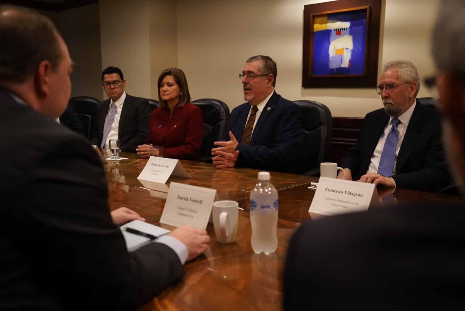 Bernardo Árevalo, Karin Herrera, Brian Nichols