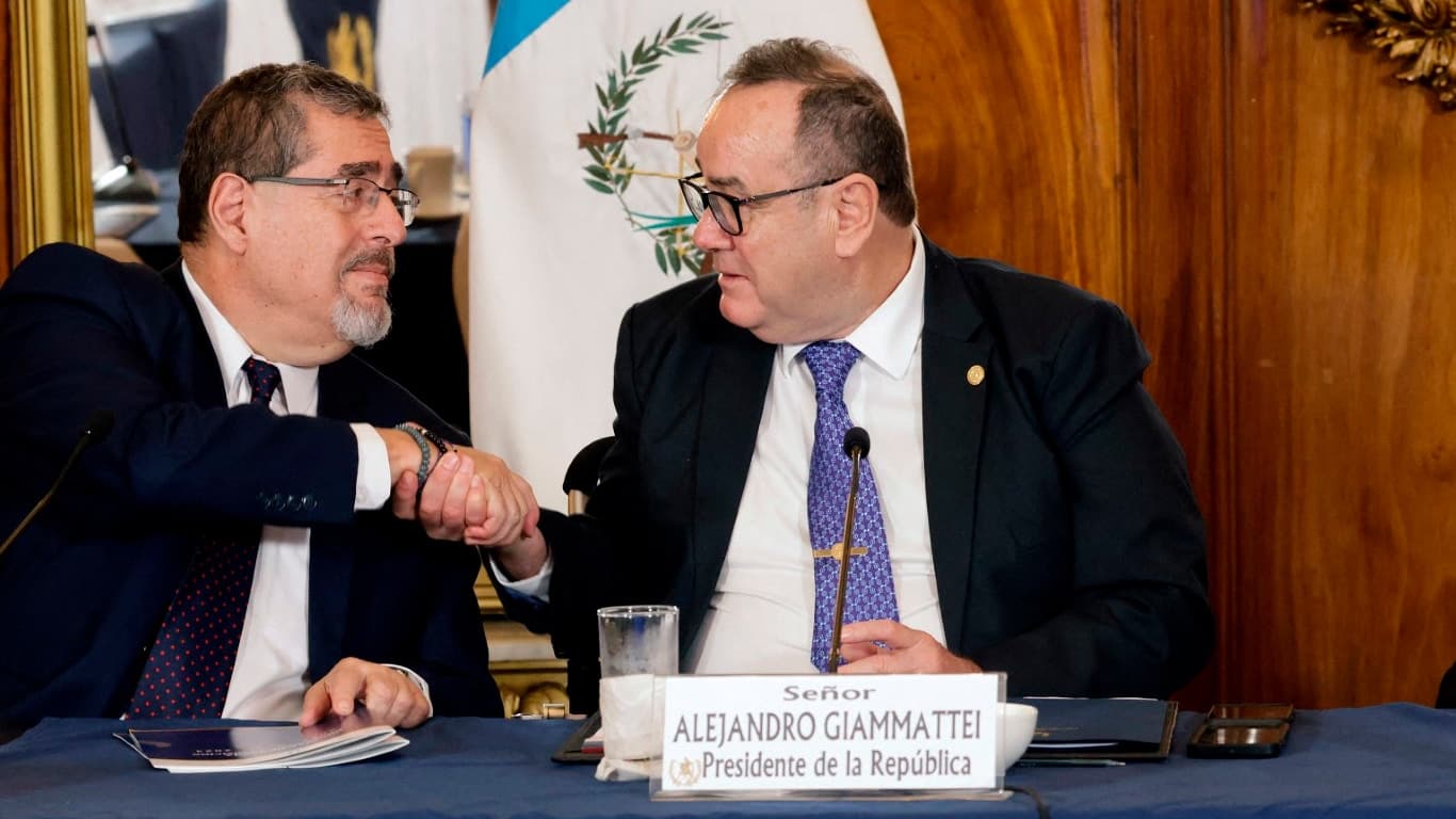 Bernardo Arévalo y Alejandro Giammattei