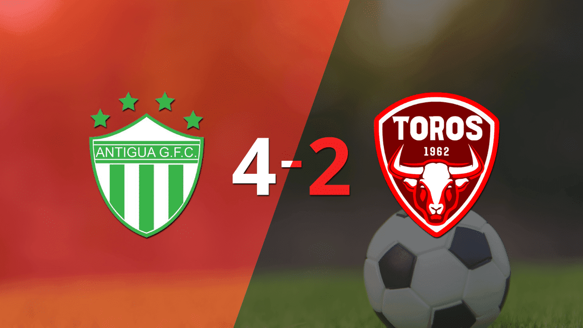 Antigua GFC sacó el triunfo ante Malacateco a pesar del doblete de Pedro Báez