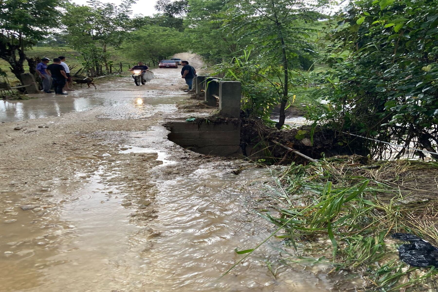 conred informa de socavamiento en el Chal