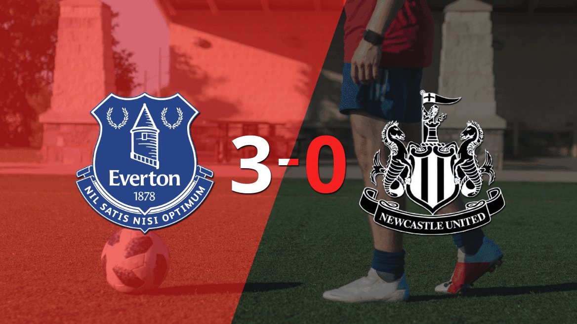 Everton golea 3-0 como local a Newcastle United