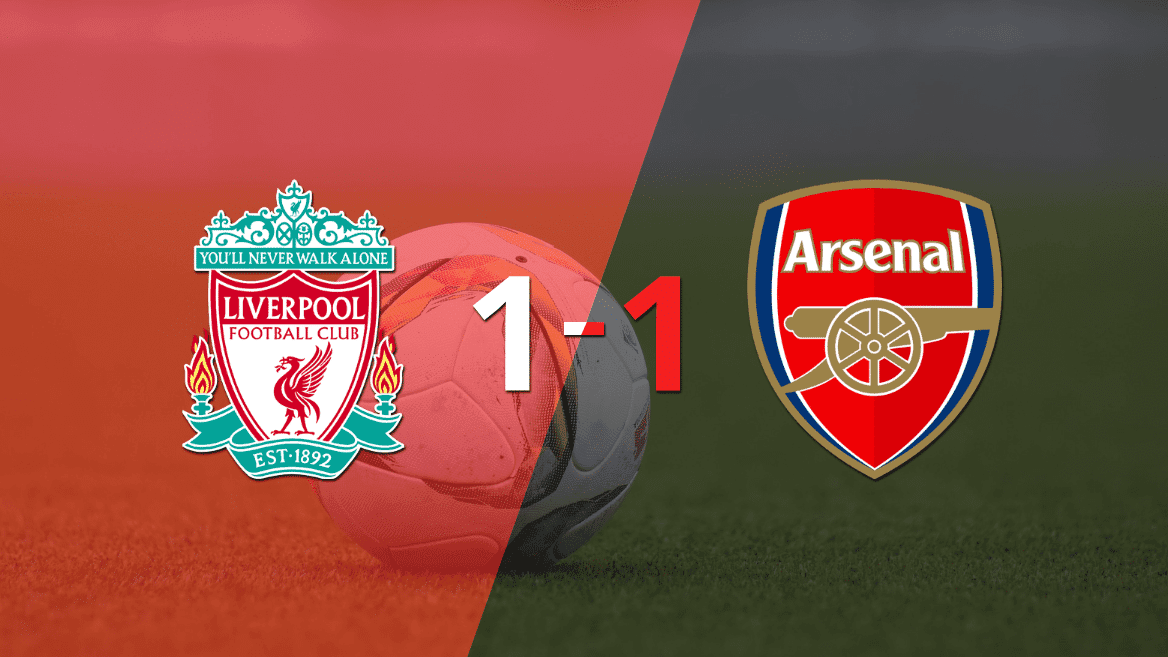 Reparto de puntos en el empate a uno entre Liverpool y Arsenal