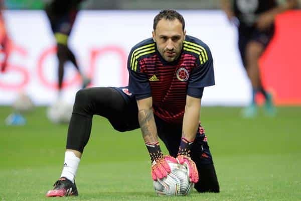 El arquero de Colombia David Ospina, en una fotografía de archivo. EFE/Joedson Alves