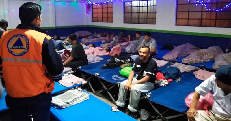 ¿Cuántos albergues tiene habilitados la CONRED por la temporada de frío?