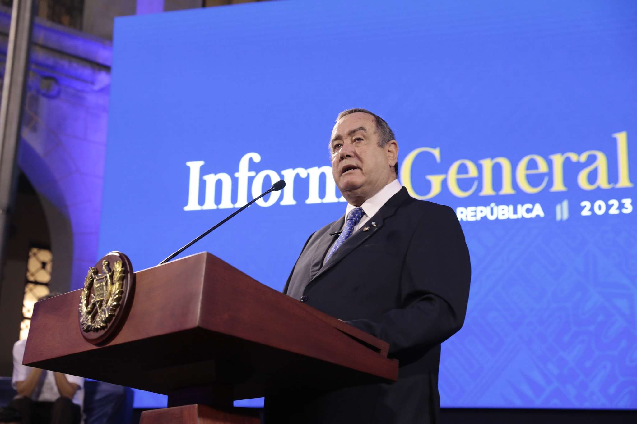 Alejandro Giammattei presentó su último informe como Presidente de la República