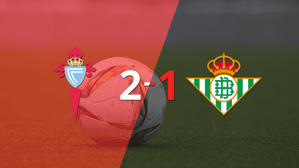 Celta consiguió una victoria en casa por 2 a 1 ante Betis