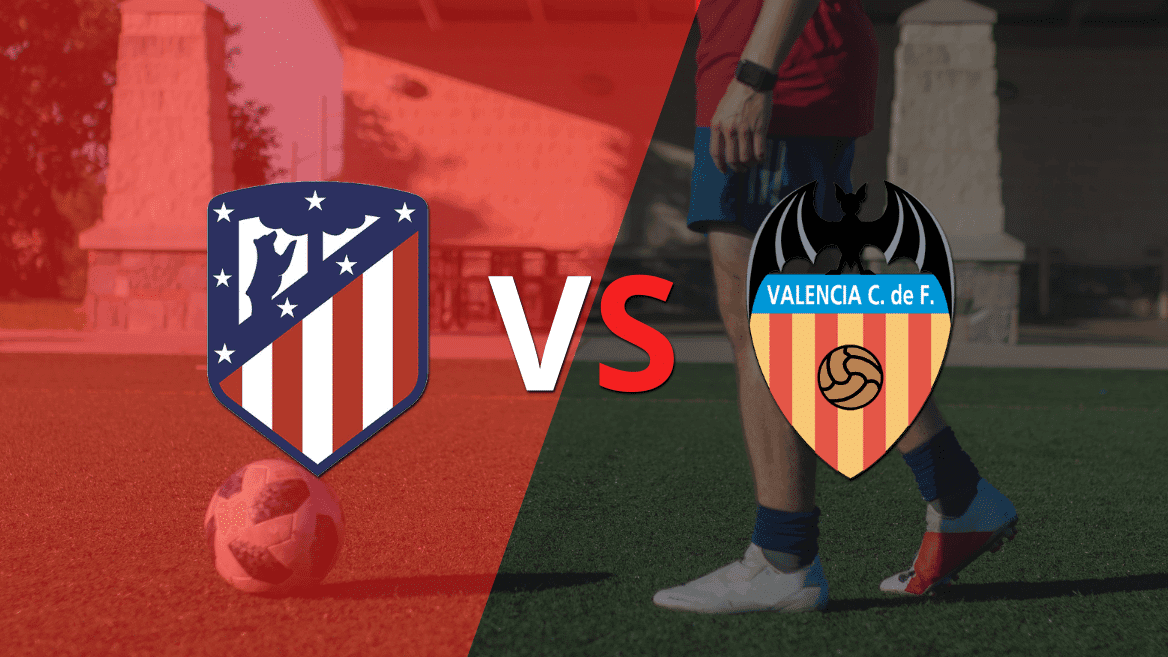 Atlético de Madrid gana por 2 el juego ante Valencia