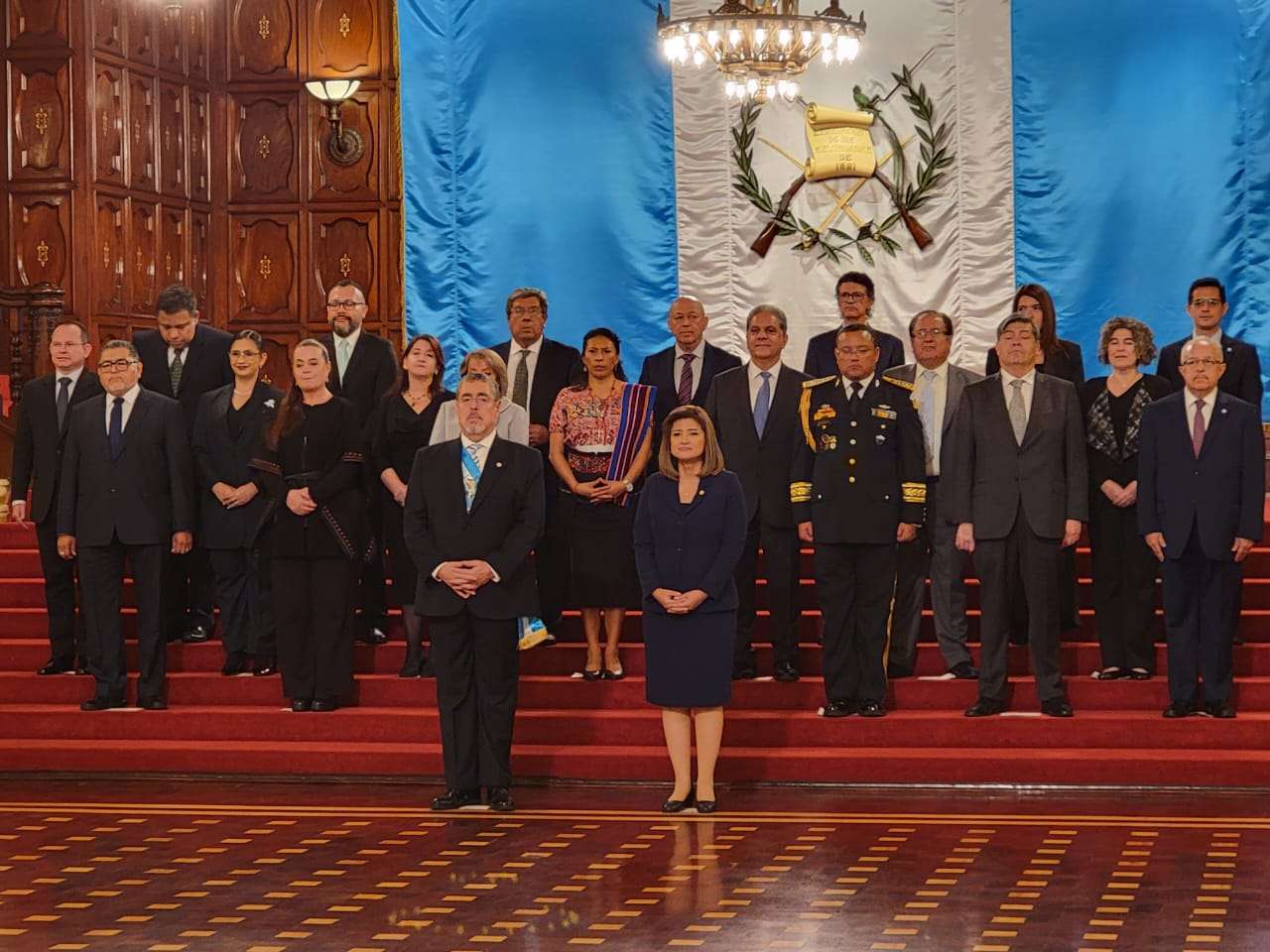 Bernardo Arévalo y Karin Herrera Gabinete