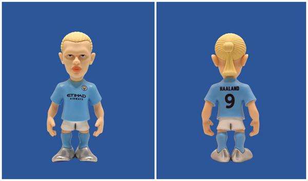 Figurita de juguete de Erling Haaland, el delantero noruego del Manchester City.EFE/Cedida por Minix