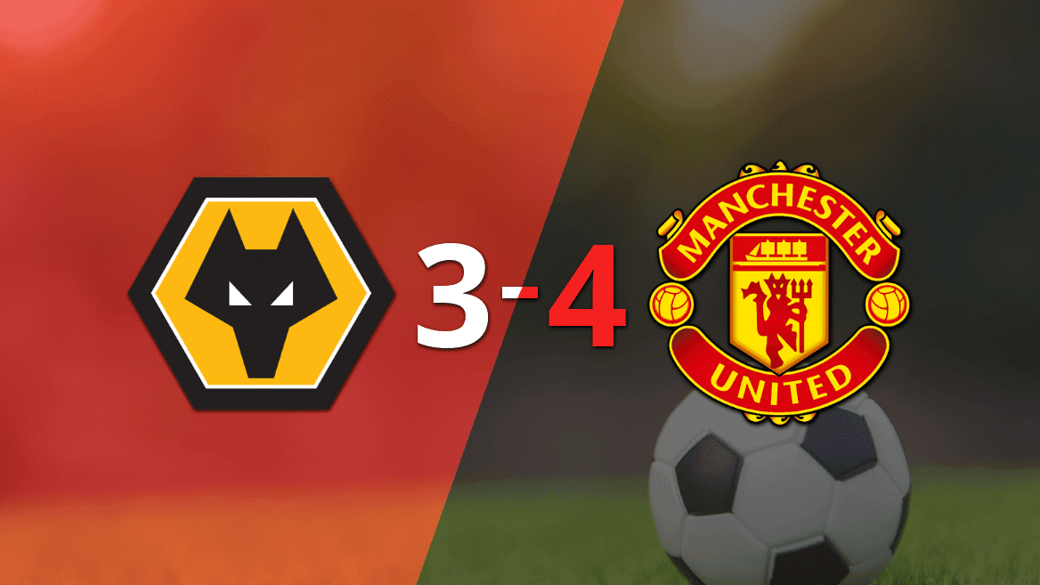 Feria de goles en el triunfo de Manchester United sobre Wolverhampton