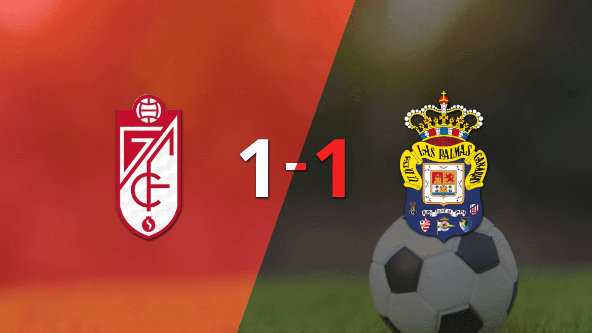 Empate a uno entre Granada y UD Las Palmas