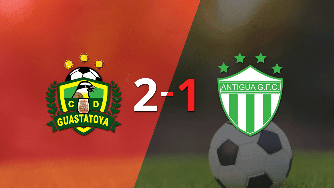 Con la mínima diferencia, Guastatoya venció a Antigua GFC por 2 a 1