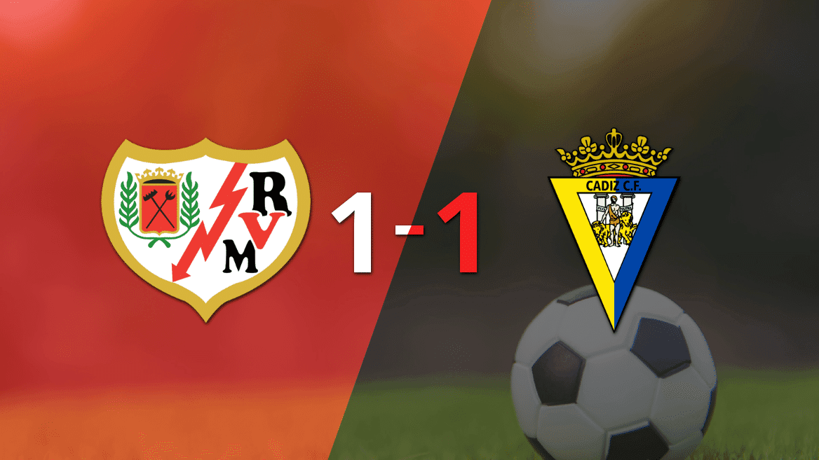 Empate a uno entre Rayo Vallecano y Cádiz