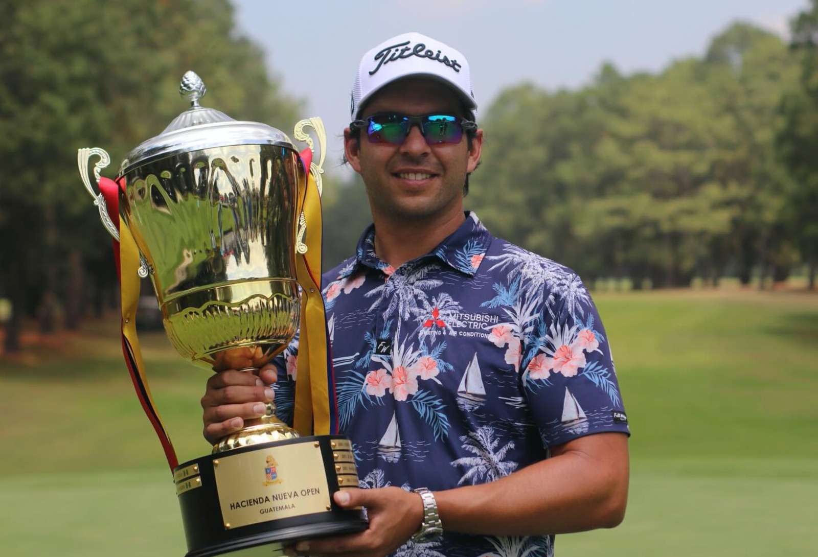 José Toledo el mejor golfista guatemalteco en los últimos tiempos, conquistó la el Hacienda Nueva Open 2024.