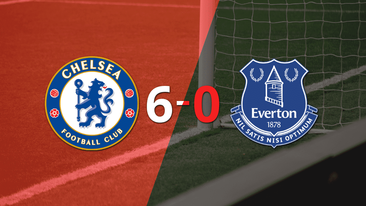 Chelsea derrotó 6-0 a Everton con póker de Cole Palmer