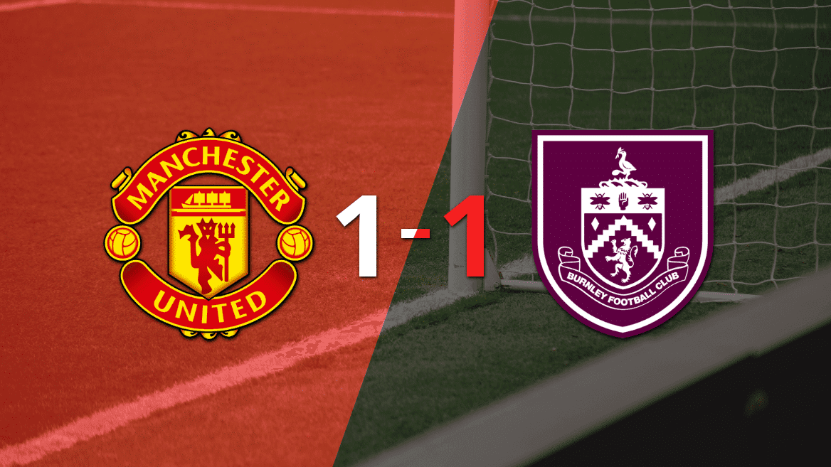 Manchester United y Burnley se repartieron los puntos en un 1 a 1